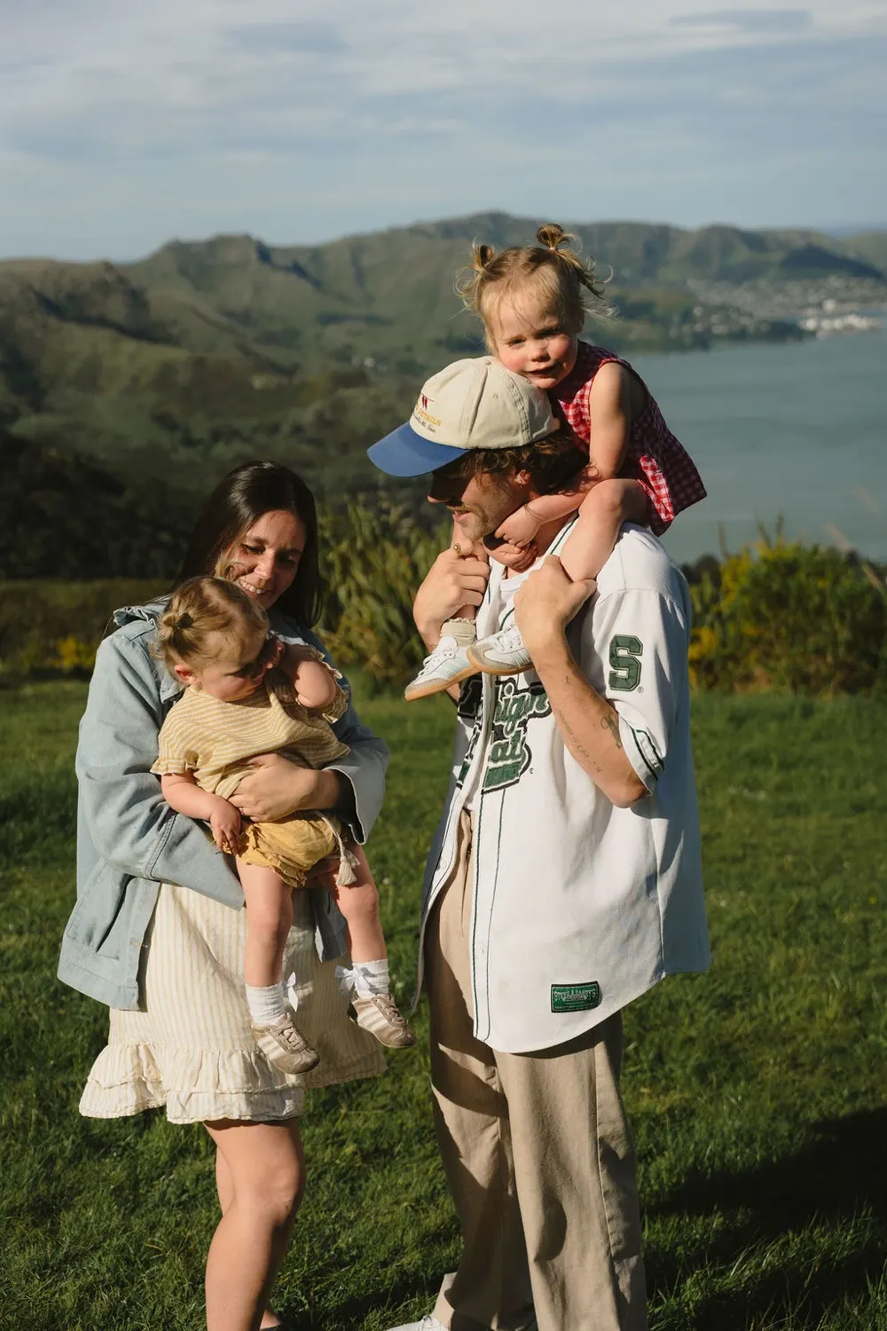 The Nimmo family on the Christchurch hills